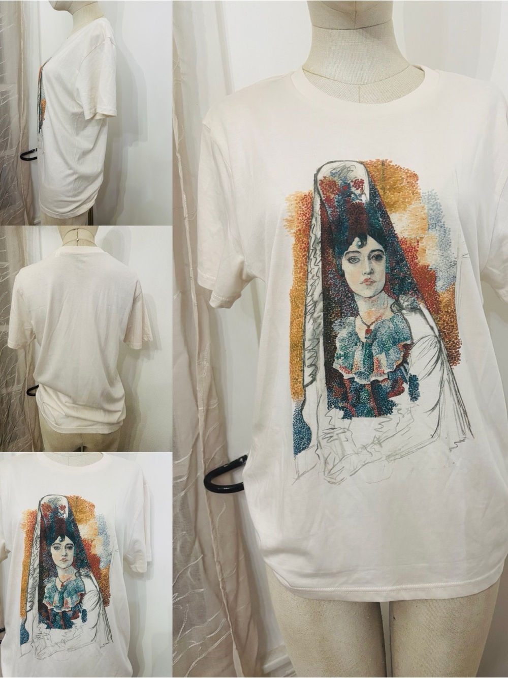 Pablo Picasso T-shirt graphic print of Mantilla (Fatma) 1917